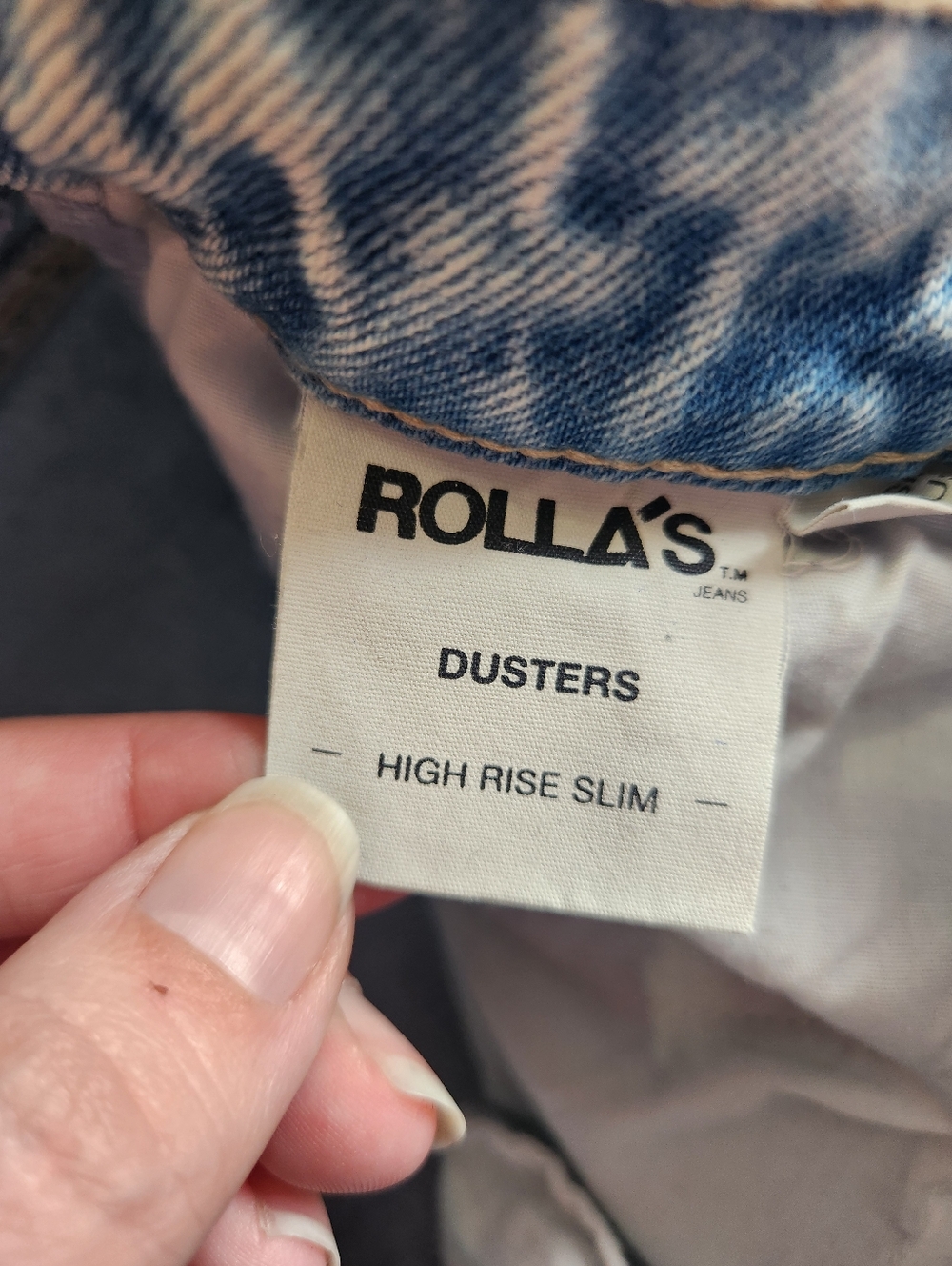 Rolla's Dusters High Rise Slim Jeans G'Day Mate Light Wash Size 25 Mom Jean EUC - Picture 8 of 9